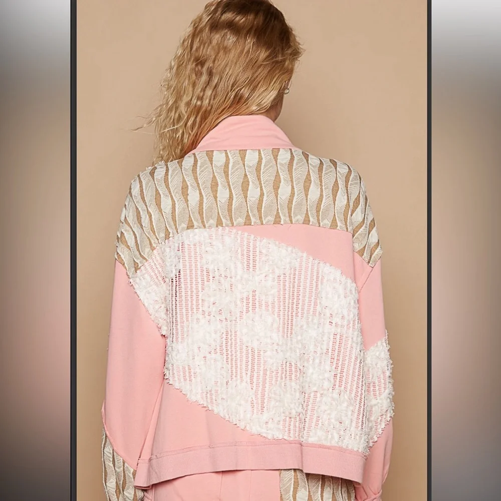 113 ❤️ POL Roomy fit wavy patch jacket and pant set - Picture 7 of 10